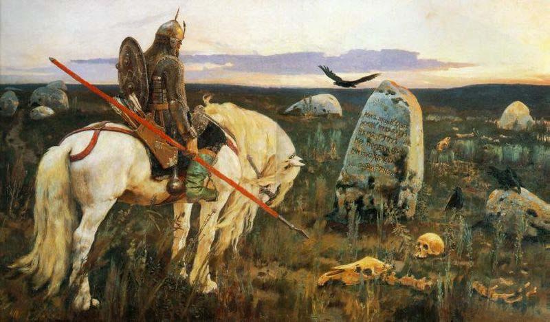 Viktor Vasnetsov A Knight at the Crossroads. oil painting picture